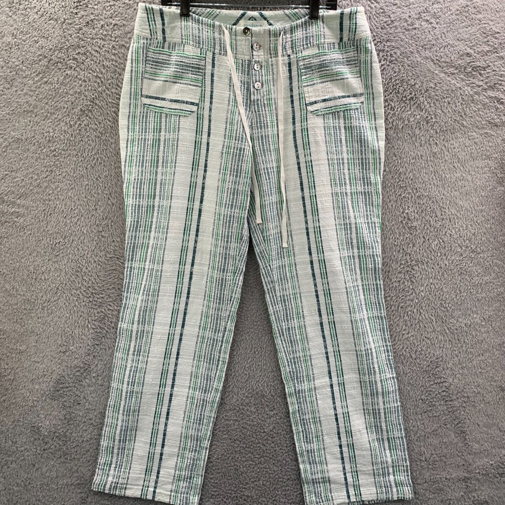 SUNDANCE Womens Pants Size Large 36x34 White